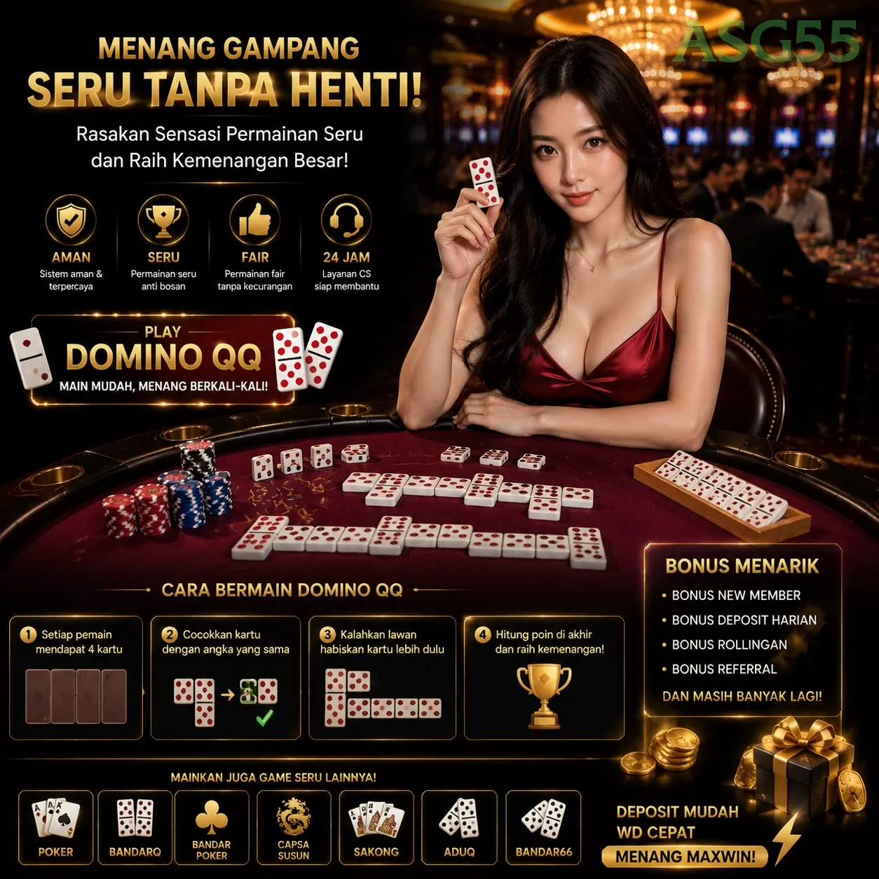asg55: Menyelami Keseruan Permainan Poker yang Menarik di Indonesia